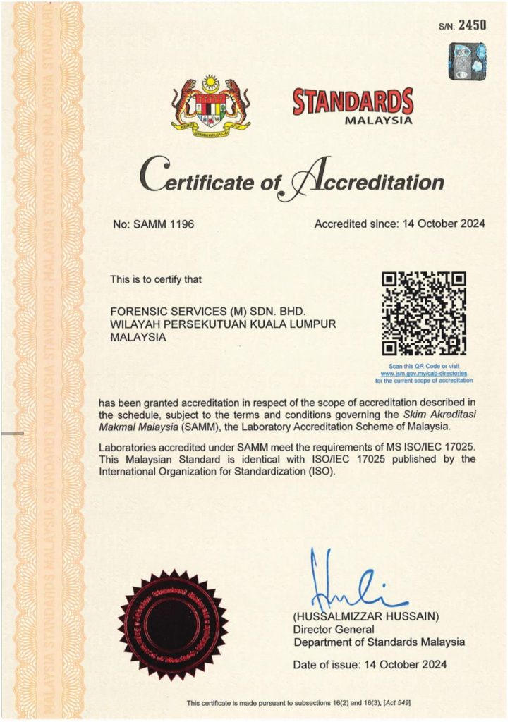 Certification of Accreditation